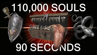 DARK SOULS 3 110000 Souls in 90 Seconds quotUPDATEDquot Best Soul Farming Method [upl. by Hinson]