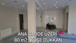 ÖZGÜN EMLAK OFİSİ  CADDE ÜZERİ 80 m2 KİRALIK DÜKKAN İLAN NO000169 gayrimenkul realestate [upl. by Kantos]