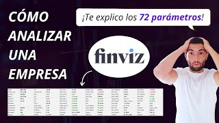 👨‍🏫 FINVIZ Cómo ANALIZAR una EMPRESA Tutorial PASO a PASO [upl. by Enelak]