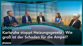 phoenixRunde Karlsruhe stoppt Heizungsgesetz  Wie groß ist der Schaden für die Ampel [upl. by Aloysius157]