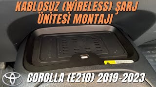 Kablosuz Şarj Wireless Charging Ünitesi Montajı Nasıl Yapılır  Toyota Corolla e210 20192023 [upl. by Linder]