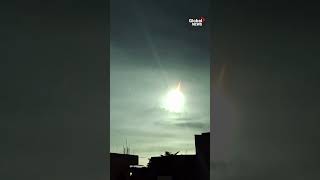 Asteroid seen burning up in Philippines night sky on impact with Earth’s atmosphere 🌏 [upl. by Naicad840]