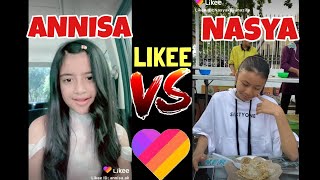 Kumpulan Video LIKEE Terbaru dan Terhits Nasya kaila Nazifah VS Annisa [upl. by Melinde286]