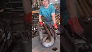 Bending process of round steel bar [upl. by Pamelina173]