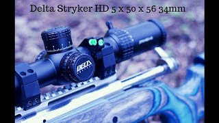 Delta Stryker HD 550x56 34mm Scope Review pt 1 [upl. by Akiemahs699]