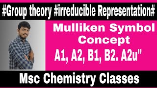 Mulliken Symbol ConceptGroup theoryIrreducible Representation [upl. by Won233]