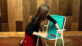 How to Make A Macramé Chair [upl. by Aiduan]