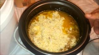 Beeswax Processing Part 2  simple cleaning filtering melting and rendering wax cappings at home [upl. by Pembrook]