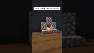 Minecraft Fireplace Design shorts minecraft [upl. by Calley]