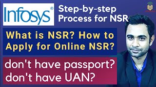 InfosysTCSCapgemini How to Apply for NSR  StepByStep process to Apply for NSR  Passport UAN [upl. by Eimmit]