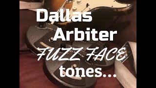 Vintage Dallas Arbiter Fuzz Face Test Vintage Germanium NKT275 and Silicon BC183 and 108 Fuzz Face [upl. by Leinnad]