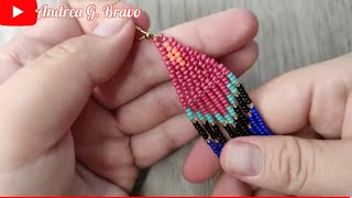 COMO HACER ARETES DE FLECOS EN MOSTACILLA MUY FACIL DE HACER [upl. by Grayce]