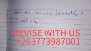 A Level Inequalities involving the MODULUS [upl. by Nedrah]