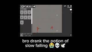 bro darnk the potion of slow falling funny gaming minecraft roblox dance song edit shorts [upl. by Malory]