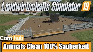 LS19 Modvorstellung  Animals Clean 100 Sauberkeit  Farming Simulator 19 Mods [upl. by Elrebmik]