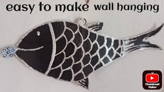 easy and beautiful fish wall hangingwall hangingcraft ideaThe best art and craft wallhanging [upl. by Ainitsirk486]