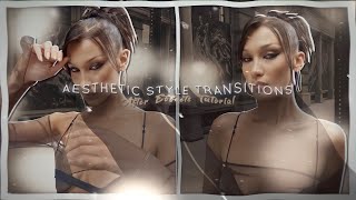 Aesthetic style transitions  After Effects tutorial [upl. by Clark]