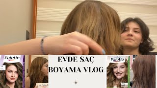 EVDE SAÇ BOYAMA VLOGG 7•1 ve 70 KARIŞTIRDIK [upl. by Esinert440]