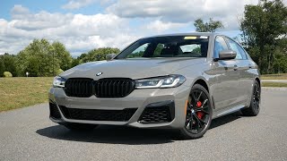 2021 BMW 540i Review  Start Up Revs Walk Around and Test Drive [upl. by Suidaht]