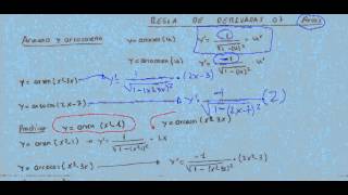 Regla de derivar 7 arcos derivadas [upl. by Sineray]