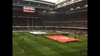 Wales 21 England 13 Principality Stadium Atmosphere 2019 Six Nations [upl. by Huberman]