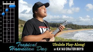 quotTropical Hawaiian Dayquot Kaau Crater Boys Ukulele Play Along [upl. by Anneres408]