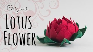 How to make an origami Lotus Flower [upl. by Mooney879]