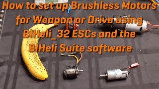 Brushless Motors in Combat Robotics Blheli32  Transmitter Programming Guide [upl. by Khoury]