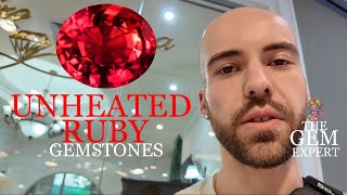 I found Unheated ruby gemstones VLOG bangkok [upl. by Naujad]