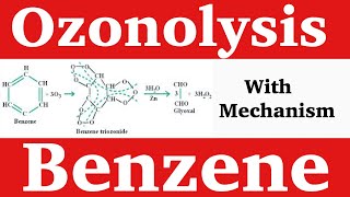 Ozonolysis of of Benzene with Mechanism  Trick for Ozono [upl. by Stedman861]