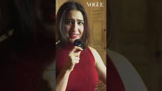 Sara Ali Khan reveals what she would do if she wasnt famous  Vogue India [upl. by Sleinad]