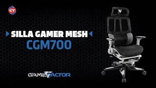 Todo el confort que necesitas para tus partidas lo encontrarás con la silla Gamer Mesh GCM700 [upl. by Anovahs]