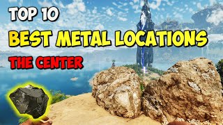 The Top 10 BEST Metal Locations on THE CENTER  ARK Survival Ascended [upl. by Silevi404]