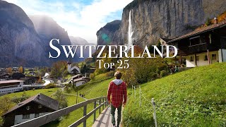 Top 25 Places To Visit in Switzerland  Travel Guide [upl. by Nnylharas]