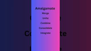 Amalgamate englishlanguage synonyms englishvocabulary [upl. by Madigan]