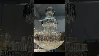 LYFAIRS · Extra Large Modern Crystal Chandelier Luxury Pendant for EntrywayStaircaseHotel Foyer [upl. by Hesketh]