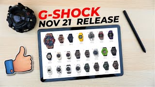 GShock November 2021 Releases  End of Production List  MY GShock Customization [upl. by Laemaj]