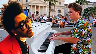 I played BLINDING LIGHTS on a STREET PIANO [upl. by Giark]