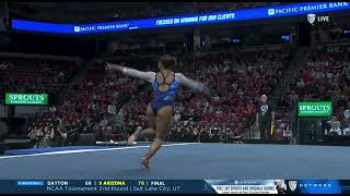 Margzetta Frazier Floor UCLA  Pac 12 Championships 2024 9900 [upl. by Ennaillij]