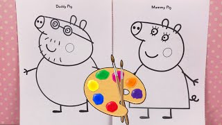 Activité de Peinture pour Enfants Peppa Pig [upl. by Oretos]