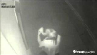 CCTV of woman attacking cash machine with highheeled shoe [upl. by Filmer]