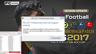 How to Fix PES 2017 Patch Has Stopped working [upl. by Slotnick686]