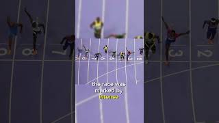 American Noah Lyles Wins Olympic 100m Final in Thrilling Photo Finish paris2024 american athelte [upl. by Ahsata236]