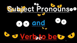 Subject pronouns and Verb to be Ejemplos y pronunciación [upl. by Eenahc]