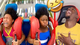 The FUNNIEST Roller Coaster Reactions on the Internet I CANT STOP LAUGHING [upl. by Anawek696]