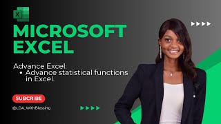 How to use some statistical functions in excel [upl. by Blim315]