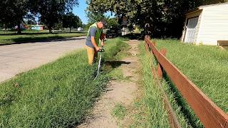 House Looked ABANDONED But SINGLE MOM Was Needing Help Getting Lawn Back In Shape [upl. by Ecienal]