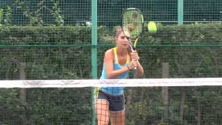 Belinda Bencic Practie Next Martina Hingis [upl. by Bander]