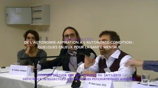 Colloque des Héliotropes 2015  PH Castel  Lautonomie  Première partie [upl. by Arok165]