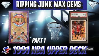 JUNK WAX GEMS 199192 NBA Upper Deck Box Part 1 Tons of Jordan michaeljordan basketball goat [upl. by Duster]